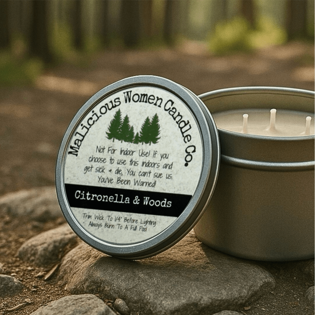 Citron - Hell - No Outdoor Citronella Candle - Select Your Scent - Malicious Women Co. - Summer Candle